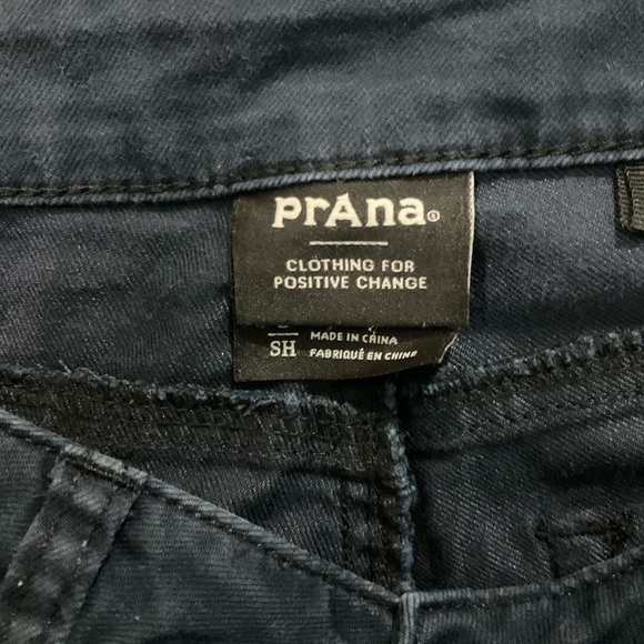 Prana Straight Leg Jeans Dark Blue Navy Size 2 Short - Picture 4 of 8